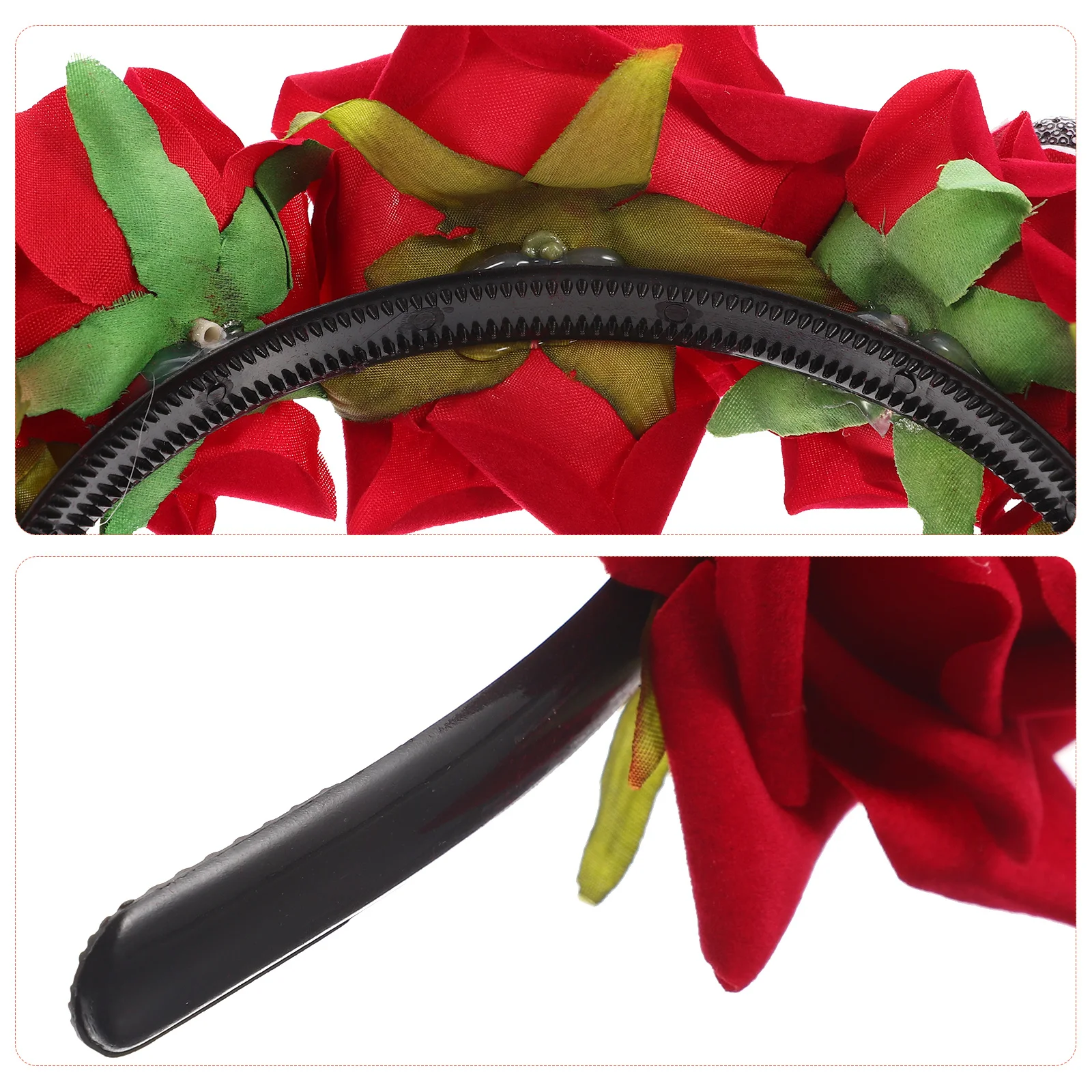 

Halloween Skull Headband Rose Flower Headdress Party Cosplay Supplies Comfortable Hair Hoops Halloween Costume