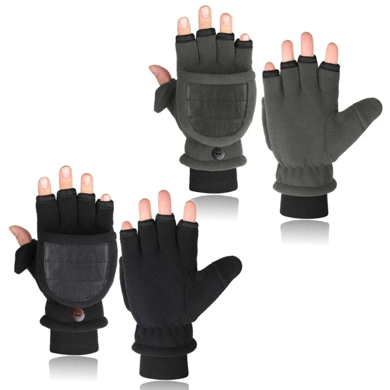 

Unisex Fleece Cycling Hunting Sailing Ski Glove for Touch Screen Thicken