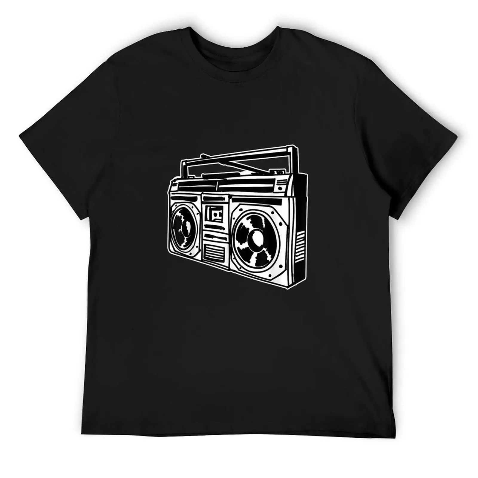 Ghetto Blaster 80s 90s Hip Hip Rap T-Shirt man t shirt designer shirts plain customizeds oversized t shirts for men