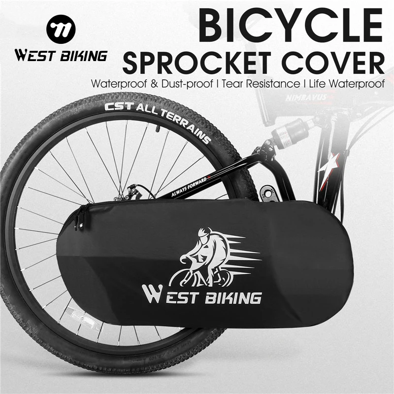 WEST BIKING Bicycle Sprocket Cover Crankset Guard Waterproof Dustproof Chainring Protector Cover MTB Road Bike Chainwheel Cover