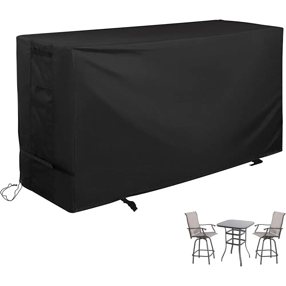 

Bar Height Patio Set Cover, Outdoor Bistro Set Cover or High Top Bar Table and Chairs/Outdoor High Stool Bistro Set, urniture Se