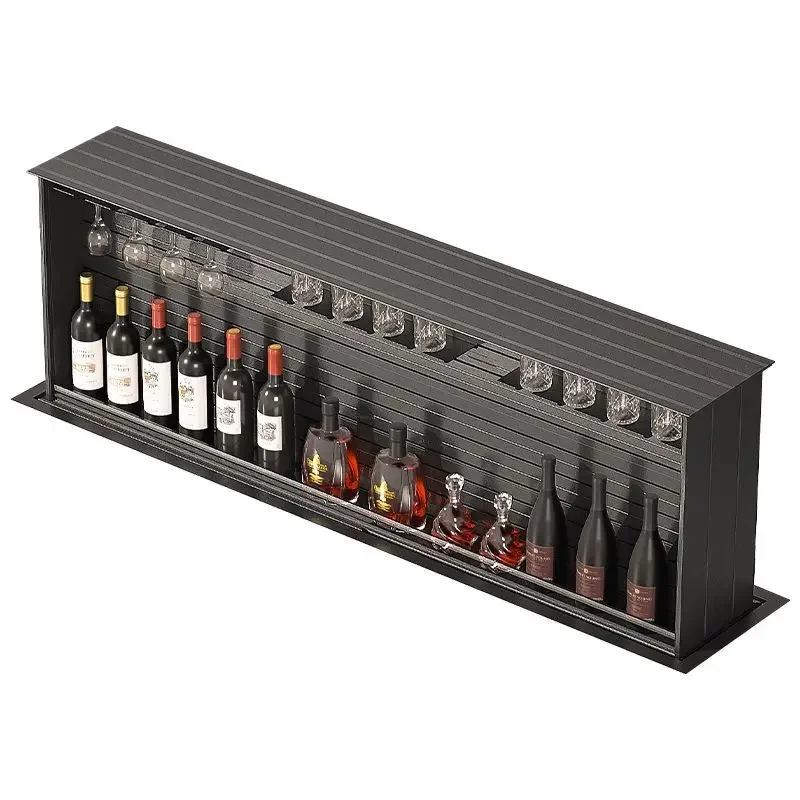 Electric Lifting Smart Wine Cabinet High-end Kitchen Lifting Cabinet