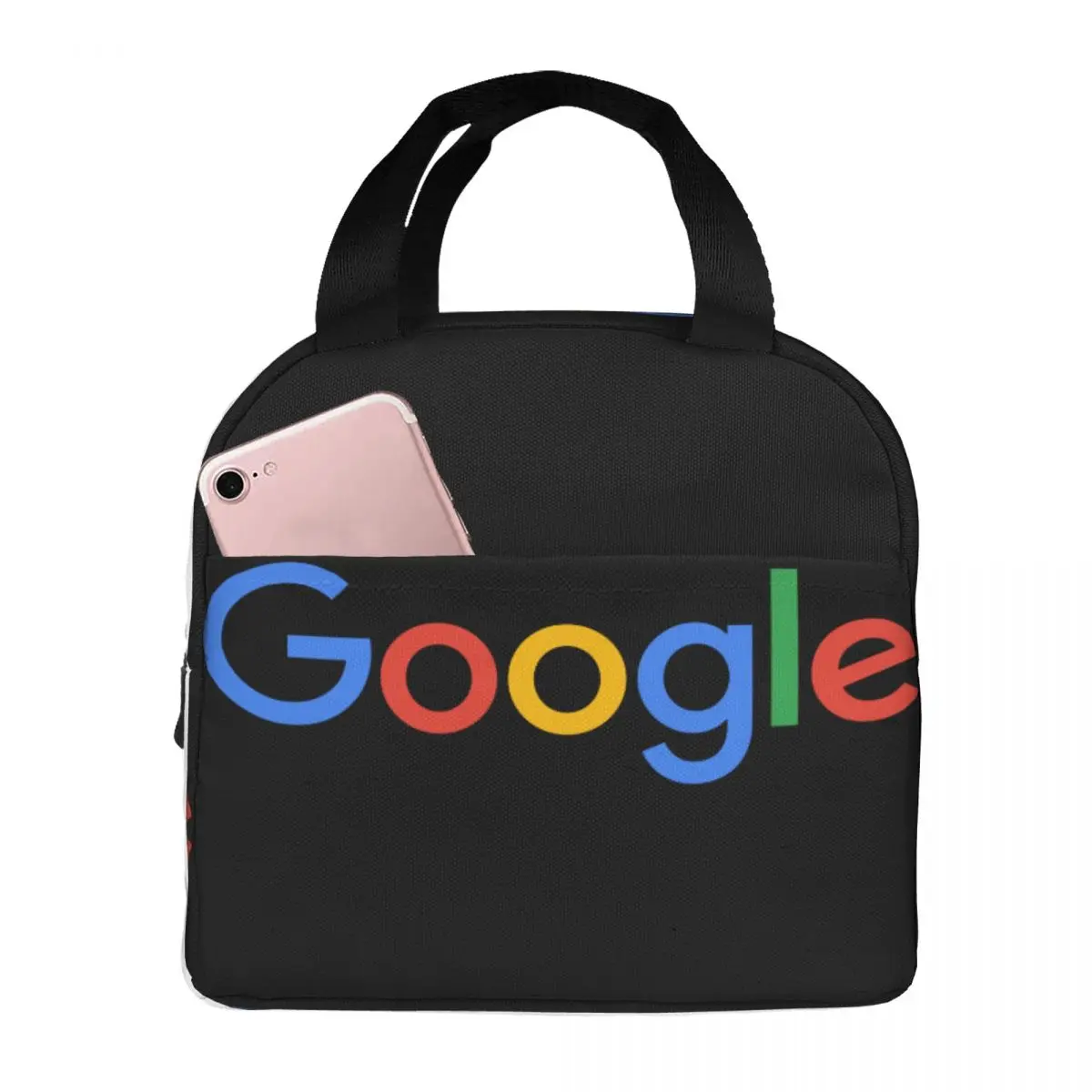 

Google Logo Lunch Bag Unisex Portable Cooler Insulated Lunch Box Food Bento Box