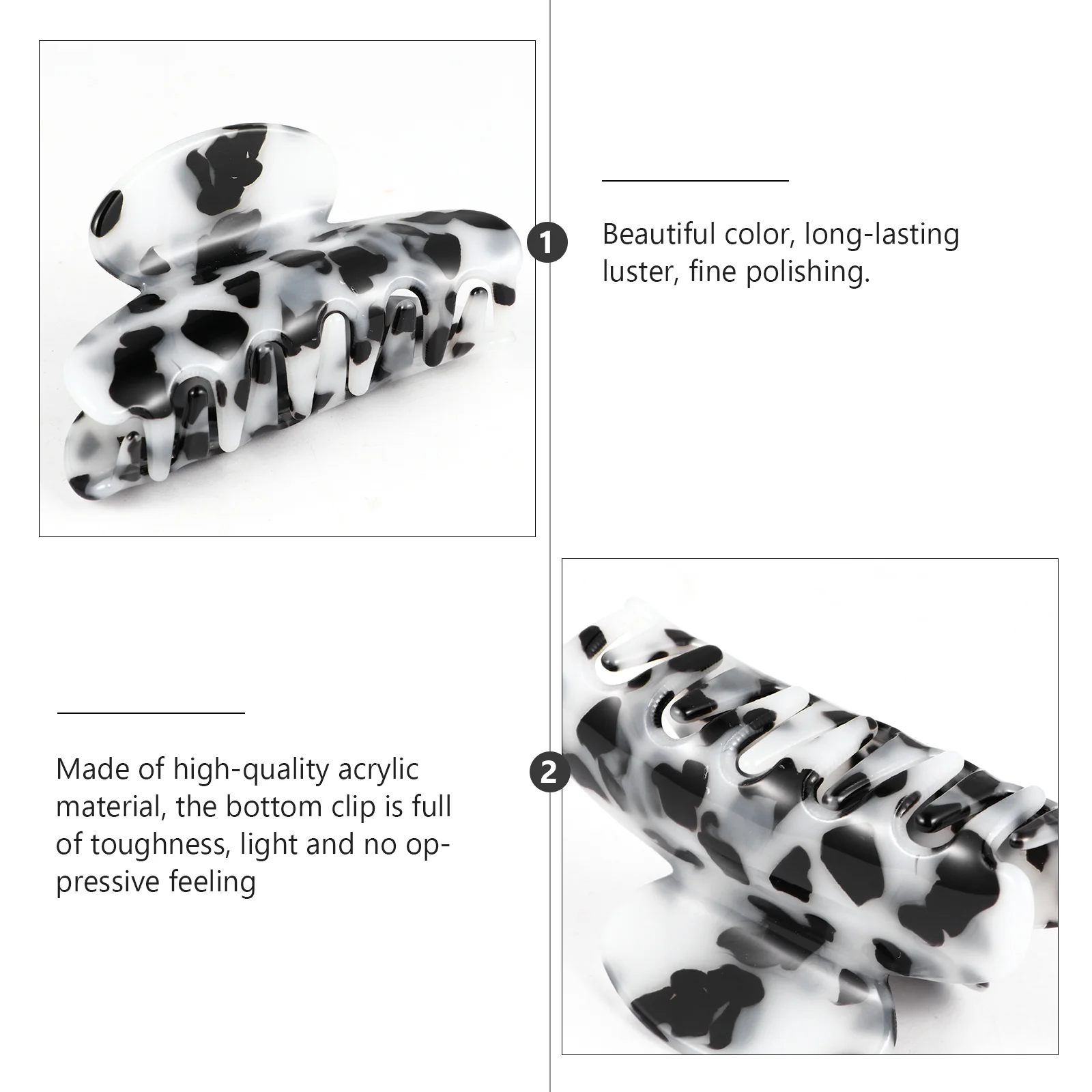 

1 шт., акриловая заколка для волос с мраморным узором в стиле ретро для женщин и девочек, зажим для челюсти, вечерние, свадебные, повседневного использования, головной убор черепахи