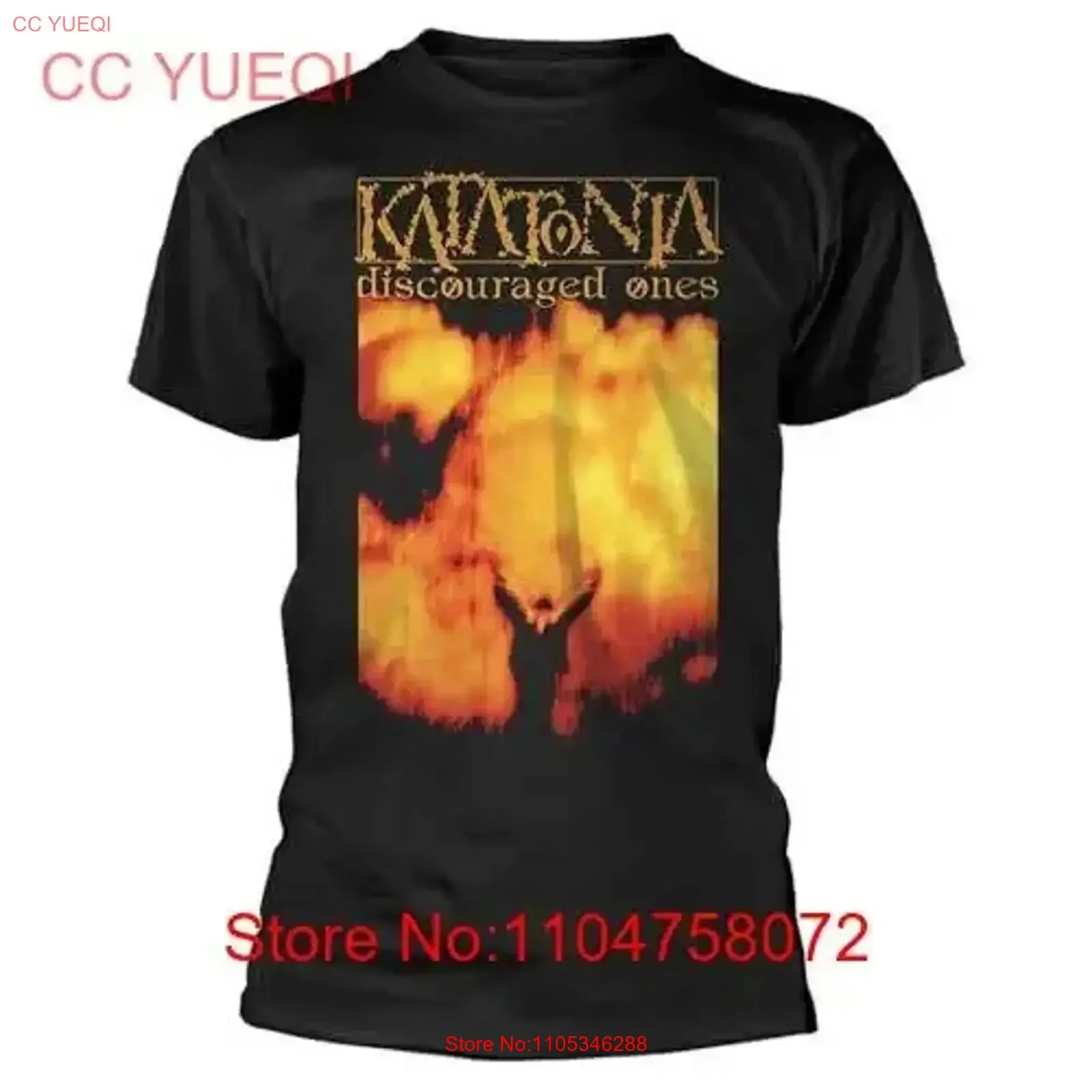 Camiseta KATATONIA DISCOURAGED ONE Tamanho M Nova TSFB 55 A66z vintage Lavada Respirável Roupas de designer Casual Ligeiramente estampada