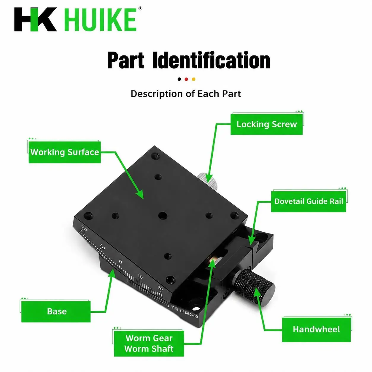 X Axis XY Axis 40mm 60mm Manual Radian Angle Table Goniometer Swing Table GFG40/60 Measurement Displacement