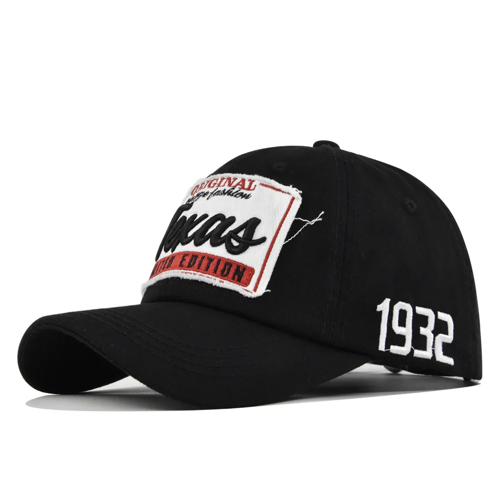 

Texas 3D Embroidered Baseball Cap Personalized Letter Unisex Sun Hat