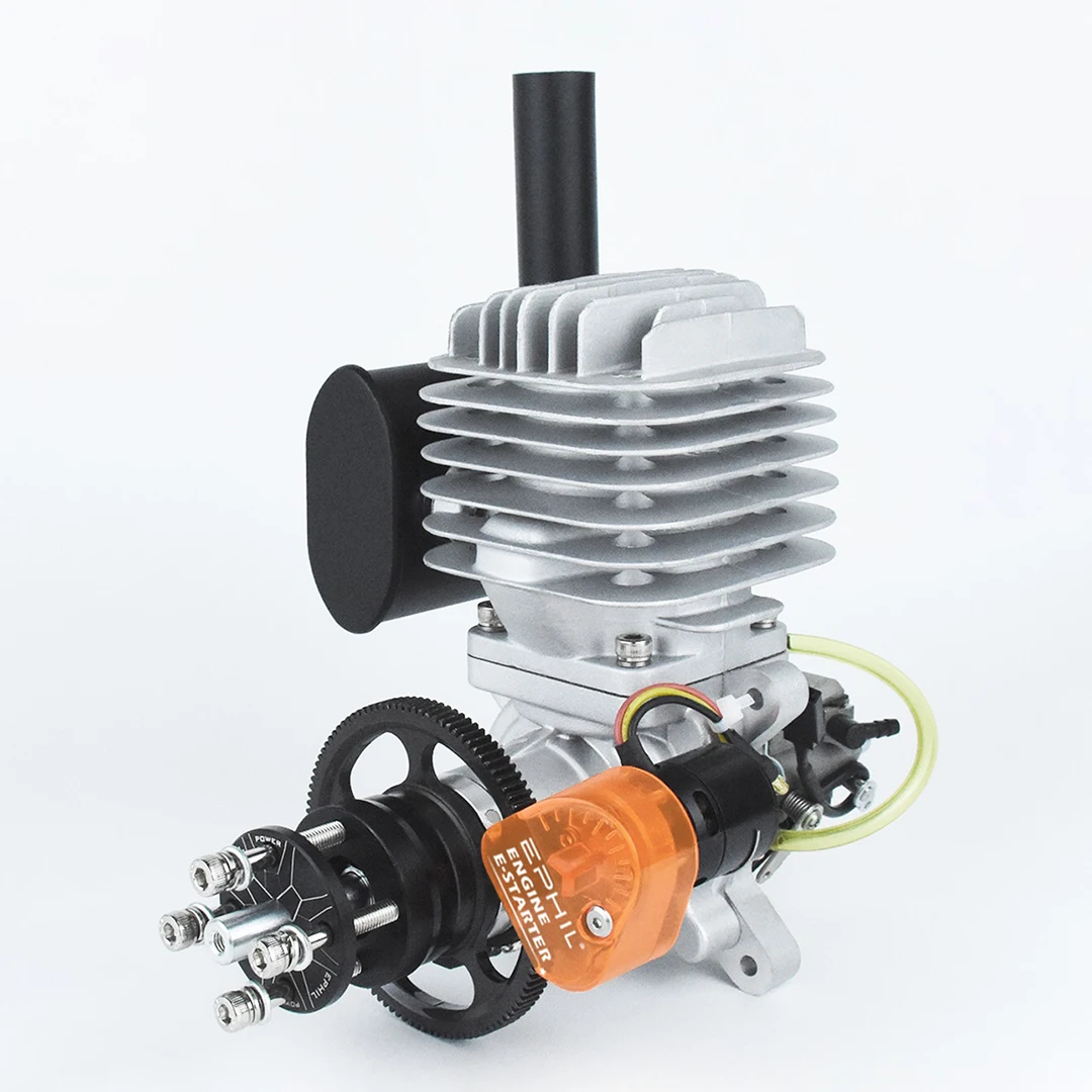EPHIL 60cc-S PRO Model Airplane Engine With Electric Start, Two-Stroke Rear Fixed Wing Engine