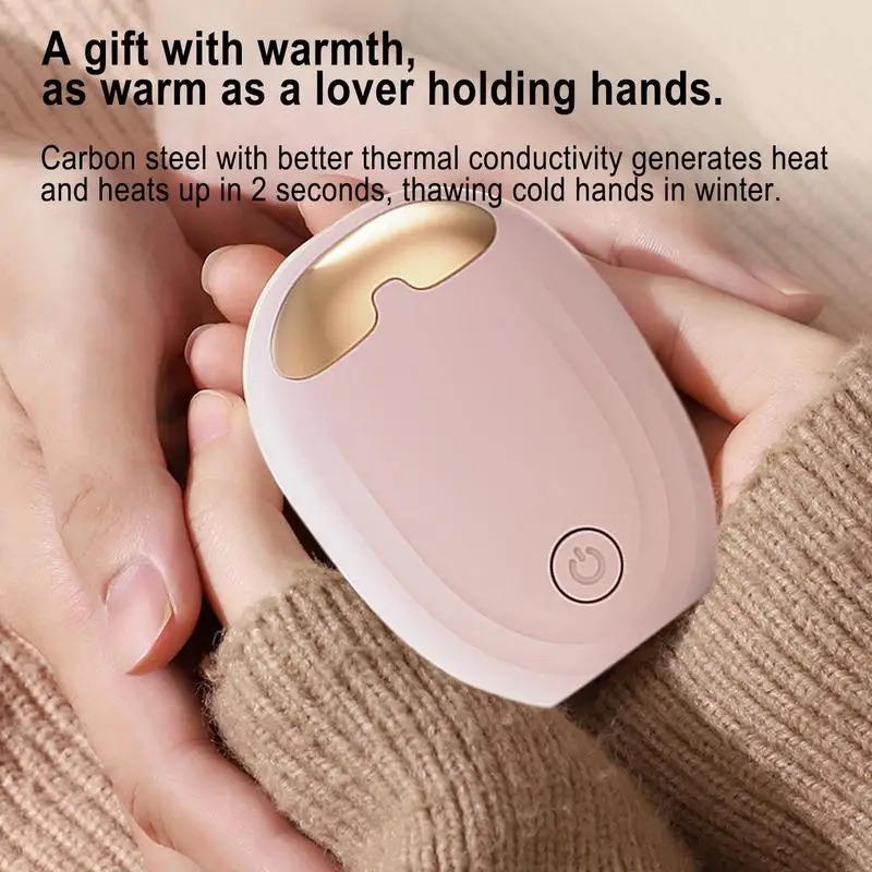 1200mAh Cartoon Hand Warmer Mini Portable USB Rechargeable Hand Warmer 3Level Heating Night Light With Hand String Winter