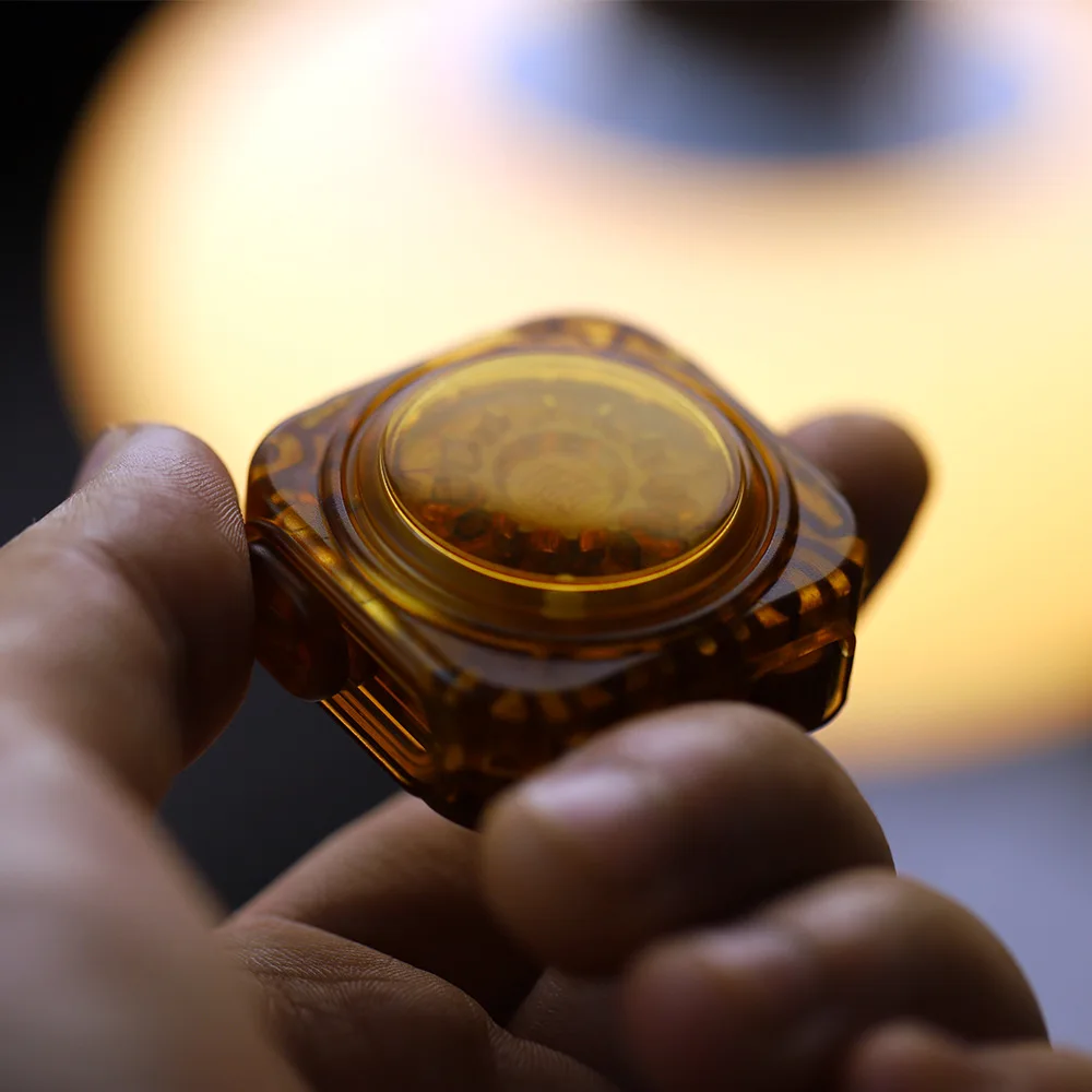 Gao Studio Luminous Fidget Master, Juguete Antiestrés con Rodillo de Dados de Ruleta, Fidget Spinner, Juguete Antiestrés EDC, Rodillo Mecánico