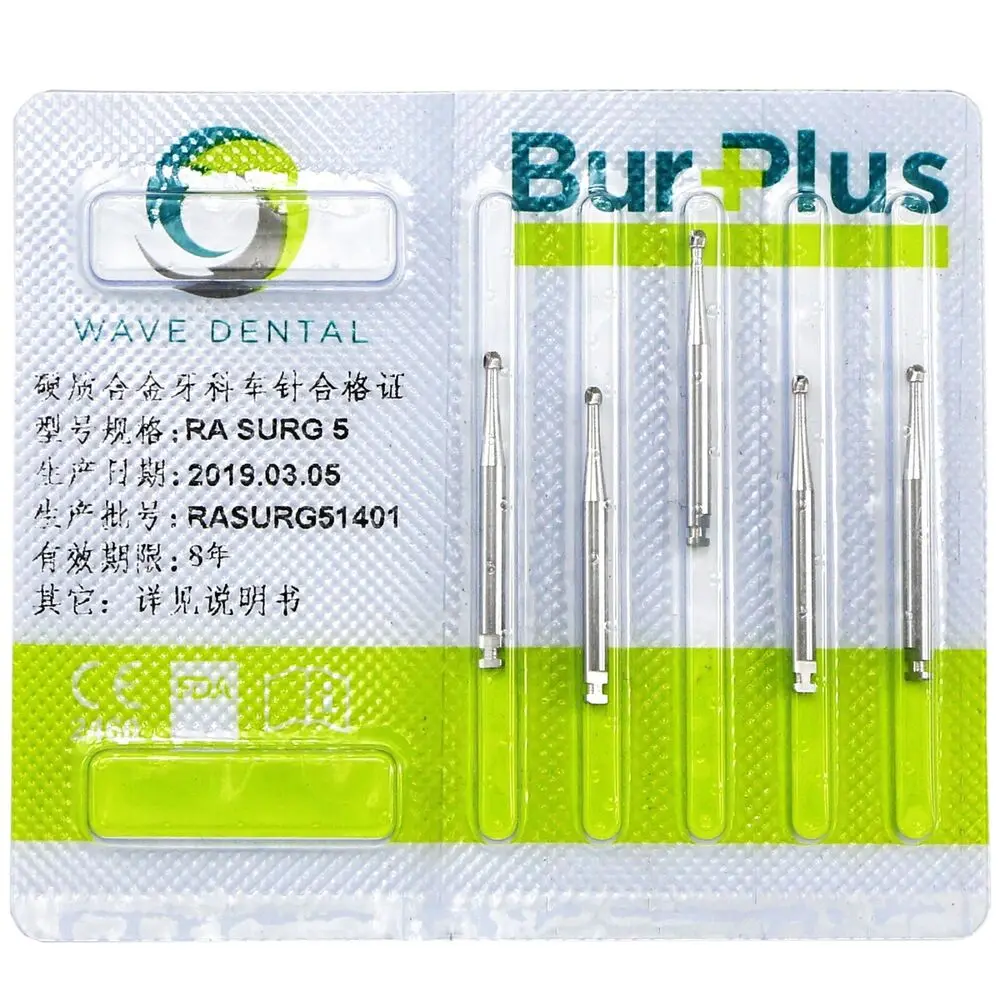 Générateur Chevdentaire WAVE, fraises rondes en carbure, loquet à basse vitesse RA SURG 2, 4, 5, 6, 7, 8