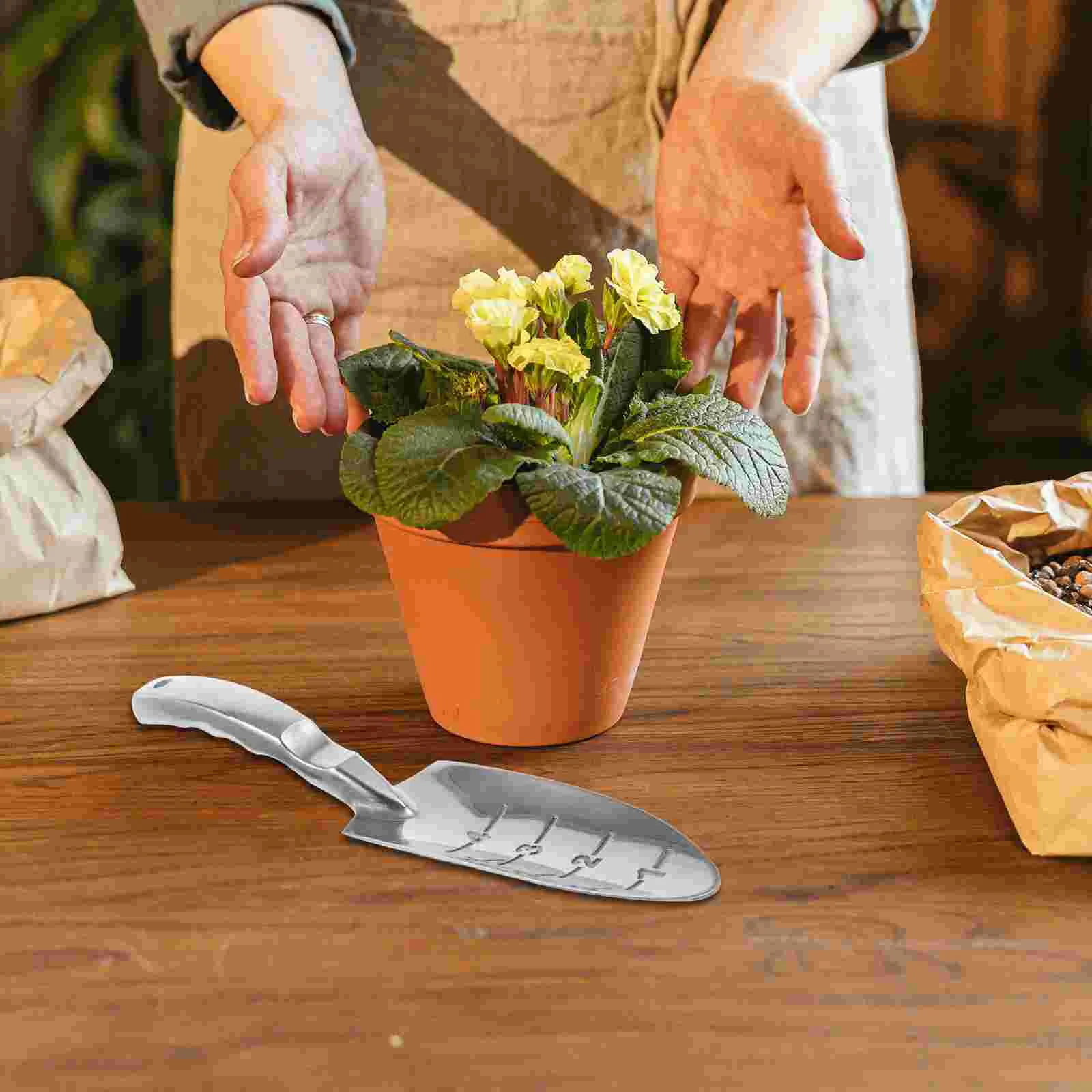 Small Gardening Aluminium Alloy Garden Hand Planting Spade Trowel For Garden