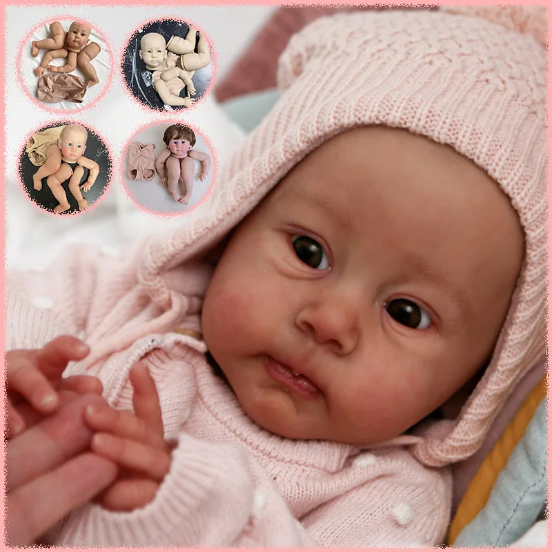 Already Painted Kits/Unpainted Kits Reborn Huxley Doll Kit 23Inch Soft Touch Fresh Color DIY Doll Parts With Cloth Body