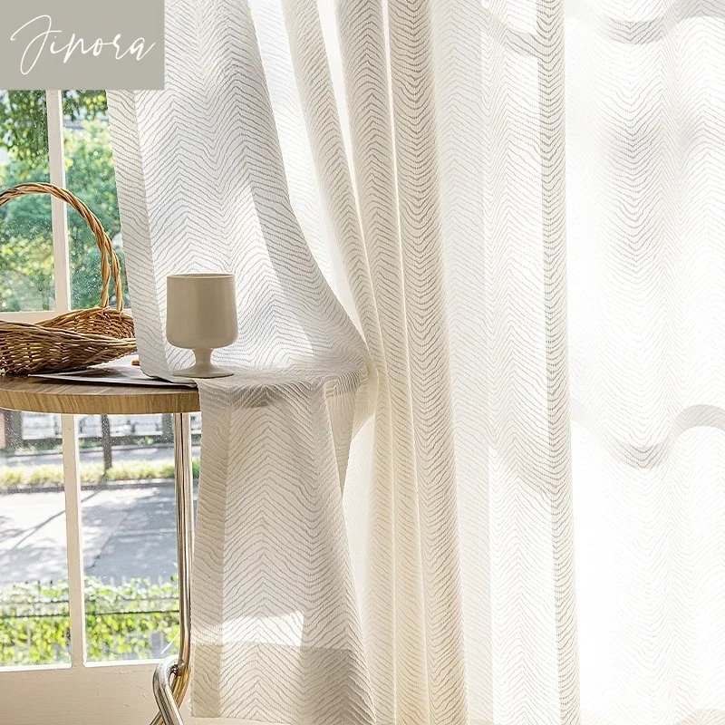 

Curtains for Living Room Bedroom Kitchen UV Protection Solid Color Tulle Curtain High Quality White Yarn Custom White Tulle
