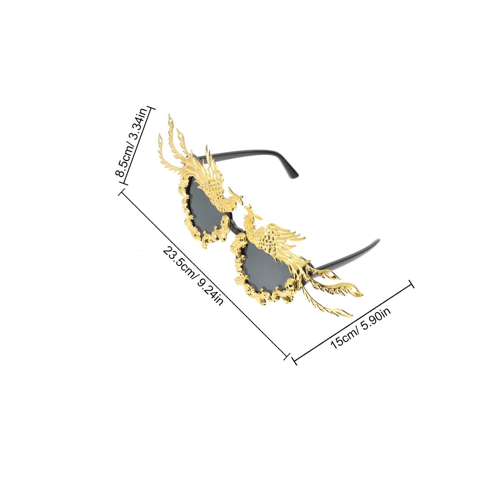 1 Pair Fashion Sunglasses For Women Party Decorative Glasses Festival Accessory Lightweight Cool Outdoor Event Costume Prank