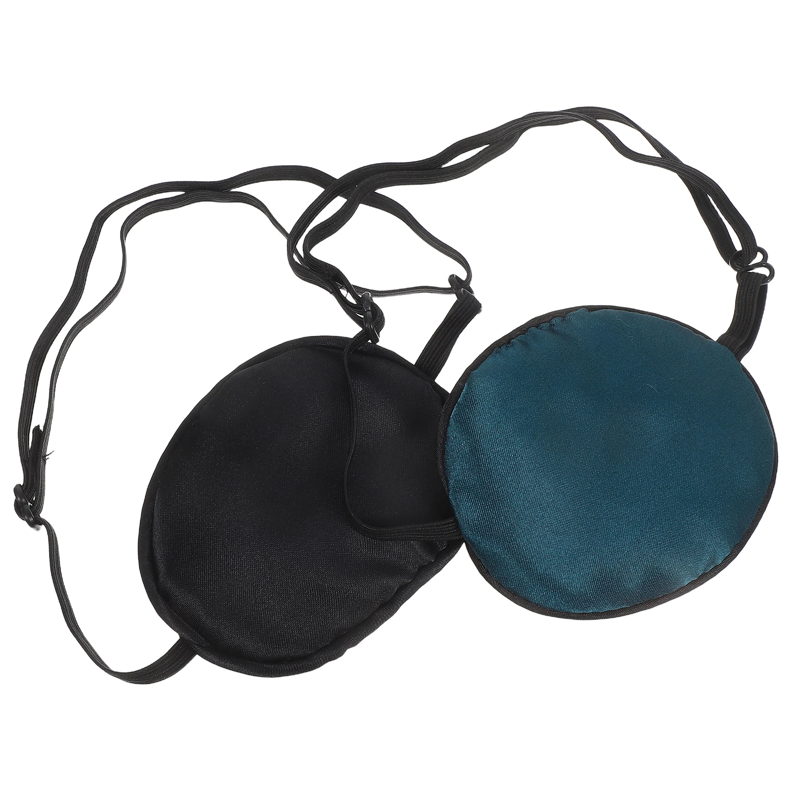 

2 шт., повязка на один глаз, аксессуар для пиратского костюма, регулируемый для взрослых, дышащий чехол для ленивого глаза, вечеринка на Хэллоуин