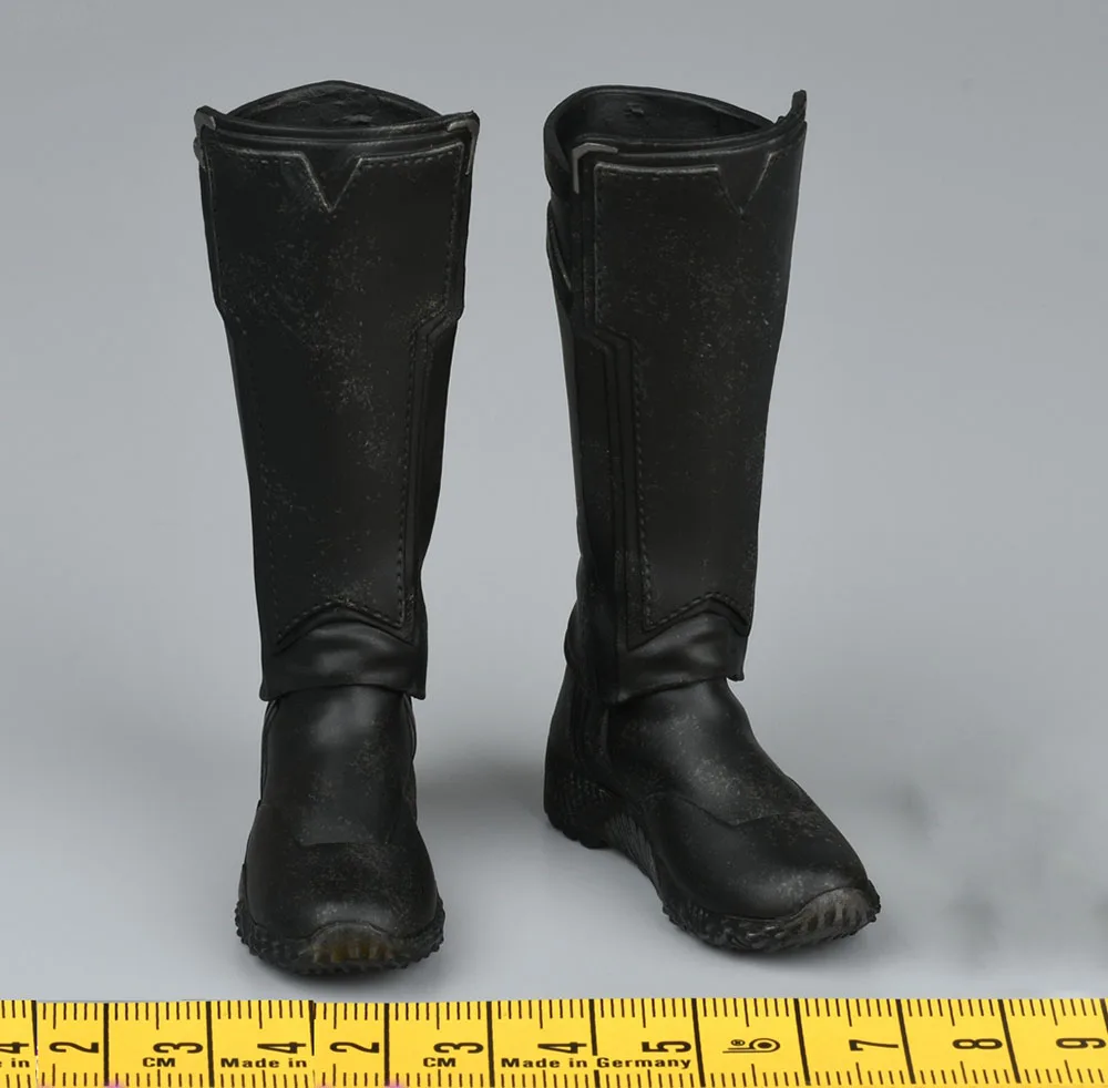 1/6 Hottoys HT MMS557 Man Tough Guy Male Long Solid Boots Shoe Can be Divided Model For 12