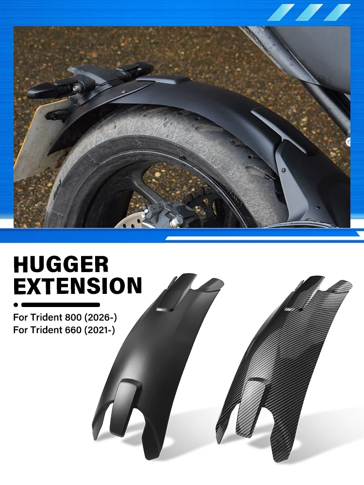 Hintere Kotflügelverlängerung für Trident 800 Trident800 2026- Trident 660 Trident660 2021-Motorrad-Radspritzschutz Hugger Extender