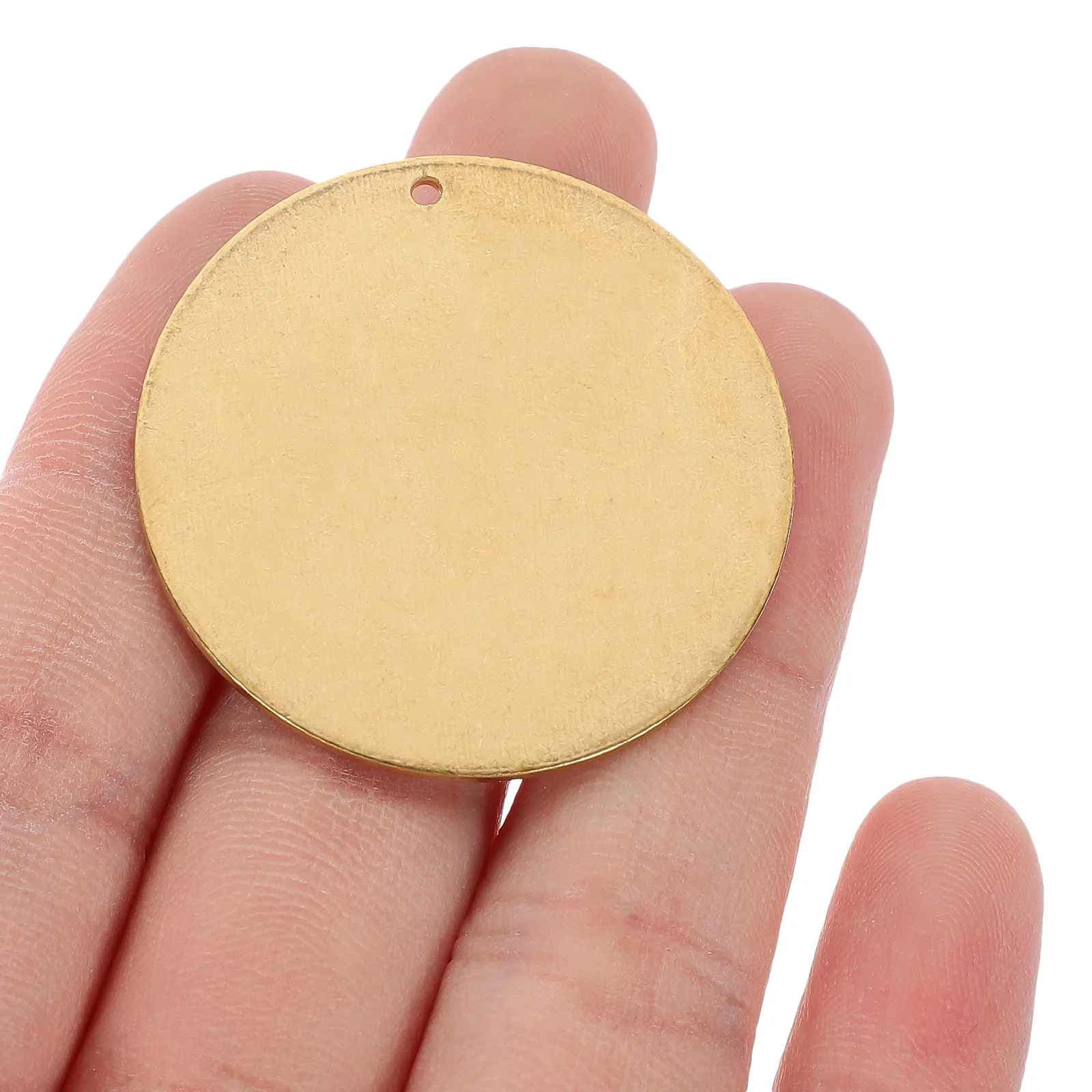 20 Pcs 밸브 라벨 밸브 태그 황동 키 라벨링 물 빈 스탬핑 공백 라운드 개