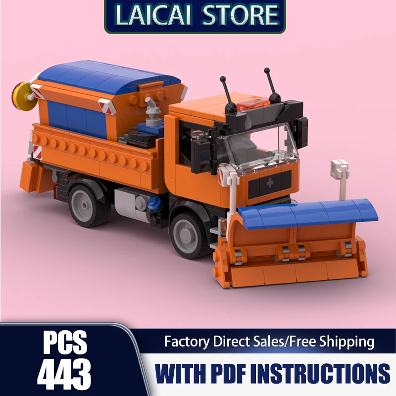 

Модель инженерного автомобиля Moc Building Snow Plow Модель грузовика Технология Грузовик Подарочный упор DIY Сборка Праздничные наборы Игрушки