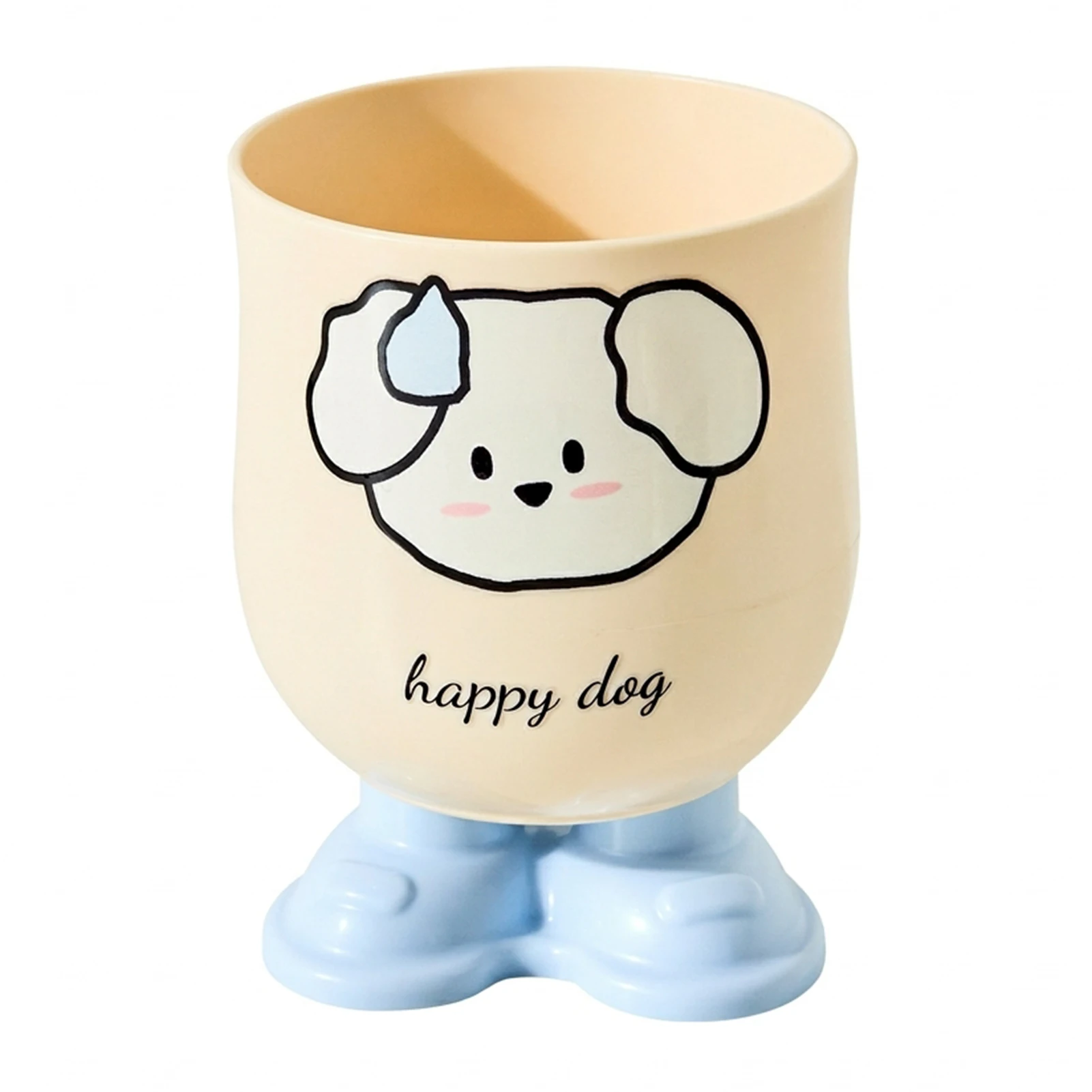 Cartoon Dog Shaped Toothbrush Cup Set For Kids Home And Dorm Use PP Material Safe And Durable