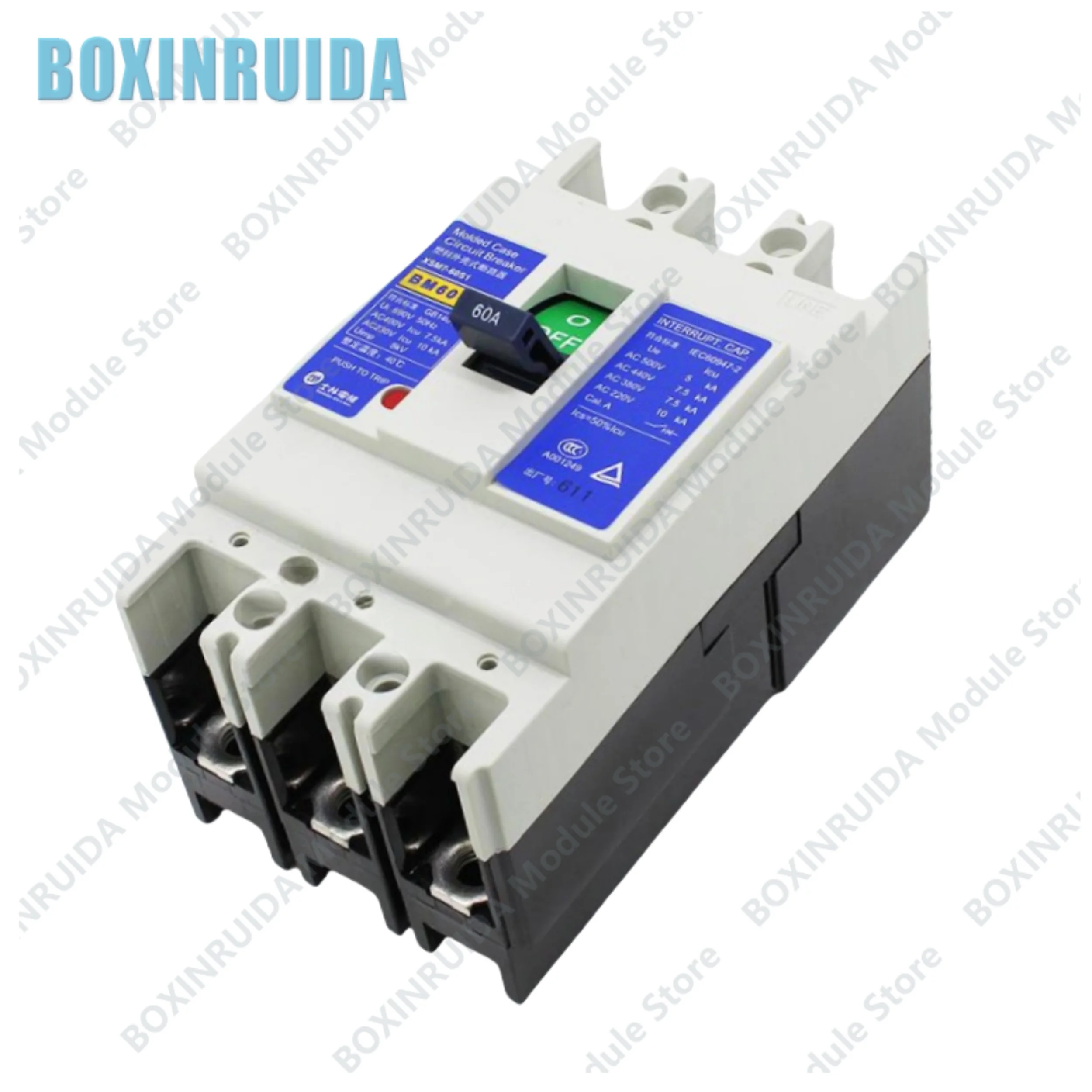Brand new original Molded case circuit breaker BM60-SN 2P 10A 16A 20A 25A 32A 40A 50A 60ABM60-SN 2P 10A 16A 20A 25A 32A 40A 50A