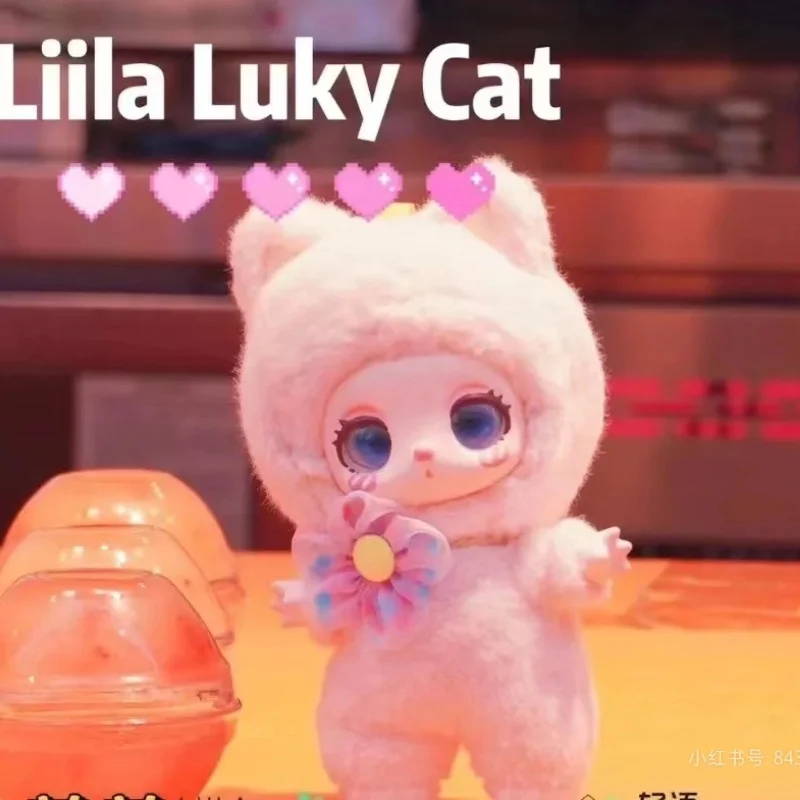 New Genuine Liila Luck Cat Plush Serise Anime Action Figures Caja Ciega Trendy Anime Figures Lovely Model Doll Ornaments Gift