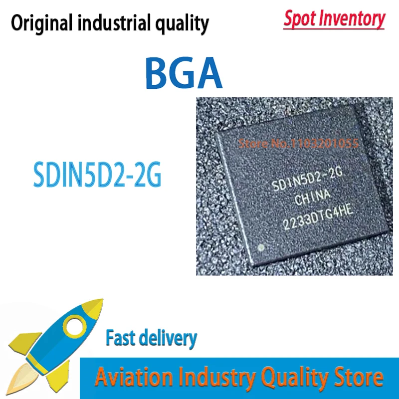 10PCS/LOT   100% New SDIN5D2-2G BGA SDIN5D2