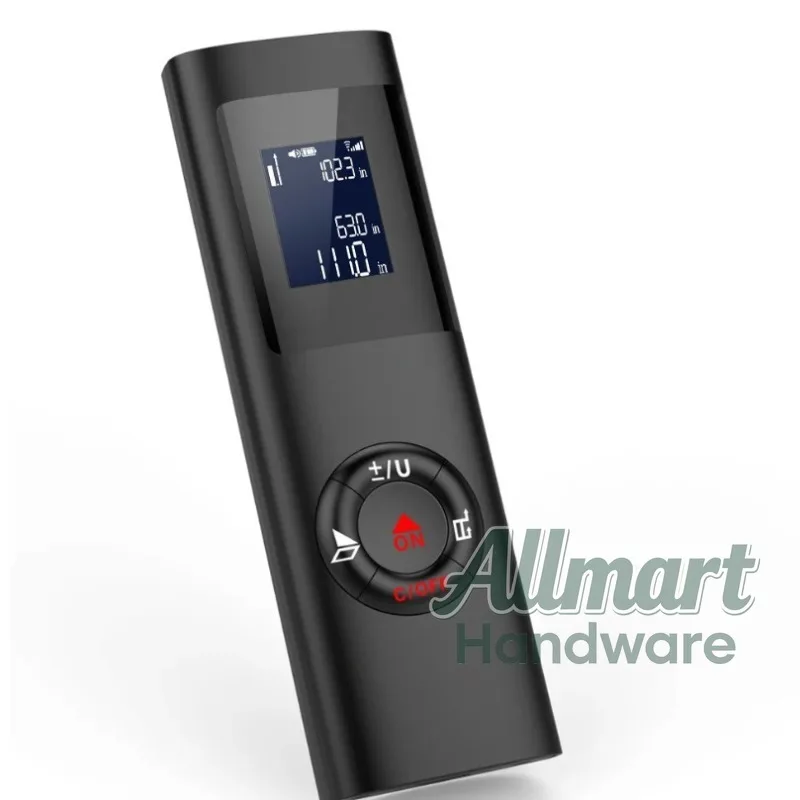 

40m Mini Infrared Laser Distance Meter, USB Rechargeable Pocket Size Measuring Tool, High Precision Gift for Home & Construction