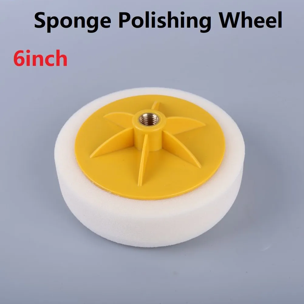 

1 Pcs Polishing Pad Buffing Wheel Polishing Sponge Foam 6inch 150mm Compounding Polishing Head For Car Hub Cleaning Polishing