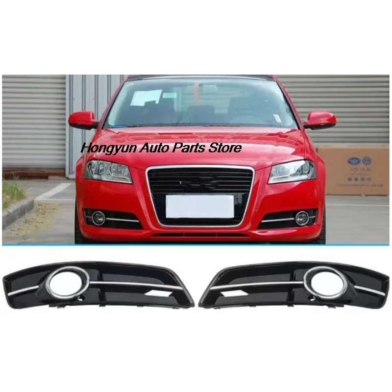 For Audi A3 2010 2011 2012 2013 Car Front Bumper Fog Light Cover Fog Lamp Frame Grille Auto Accessories 8P0807681J 8P0807682J