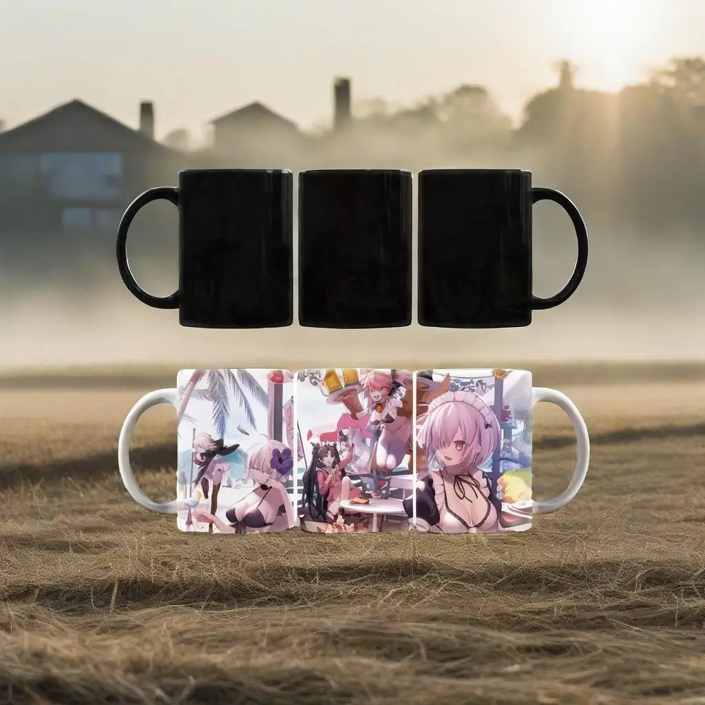 

Big breasts girl Coffee Mug Anime Milk Tea Heat Sensitive Mug Changing Color Magic Mug Best Gift for Your Friends BSKT-054