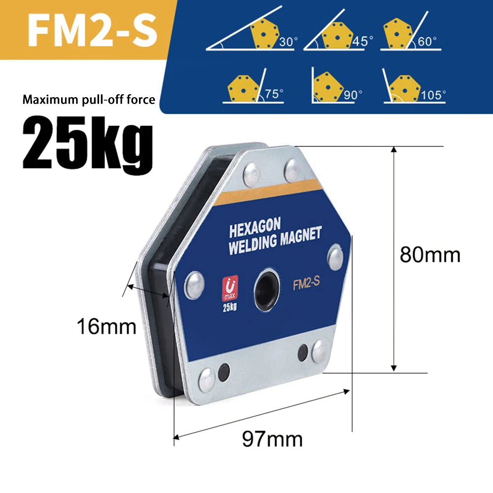 12.5-75KG Magnetic Welding Holders Angle Solder Arrow Magnet Weld Fixer Positioner Ferrite Holding Auxiliary Locator Tools