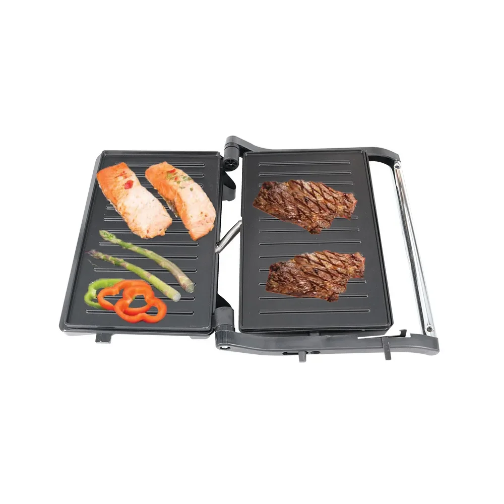 Multifuncional Steak Grill e Panini Press, Cozimento ao Pequeno Almoço, Aquecimento Transfronteiriço, Bacon, 110V, 220V