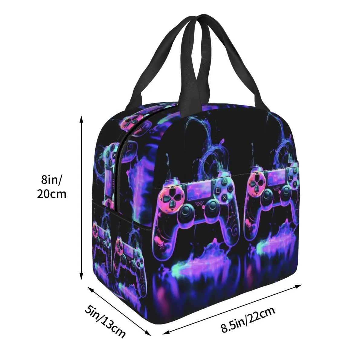 Gamer Life Gaming Insulated Lunch Bag for Women Children Leakproof Food Boxes Thermal Lunch Box Tote