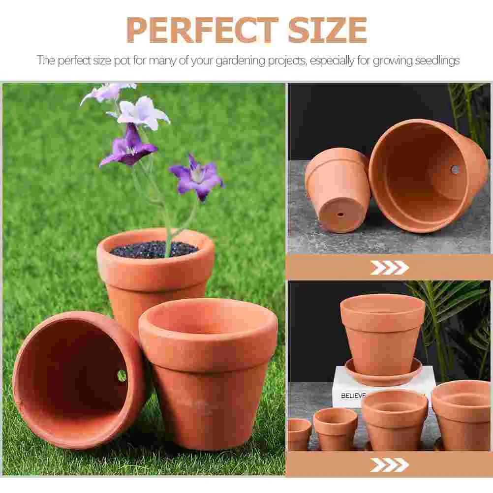 20 Pcs Ceramic Flowerpot Small Pots Plant Containers Red Mini House Accessories Carabiner Holder Bonsai Wall