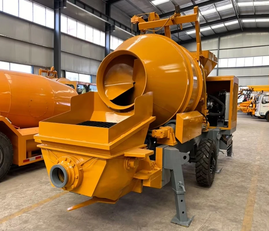 Heavy-Duty Concrete Mixer Pump – High-Pressure Diesel Cement Pump for Roads, Tunnels & Infrastructure Development