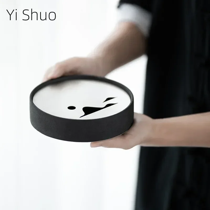 

Японский железный поднос для чая, маленький чайный столик, кувшин для чая, нержавеющая сталь, посуда для Цзяншуй, кунг-фу, поднос для чая