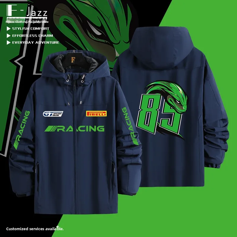 

GT3 Racing Motorcycle Jaet 2024 Wang bo 85, мягкая футболка ell с номером, осенне-зимнее пальто, молодежное активное пальто из полиэстера