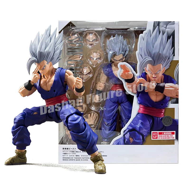 Shf Dragon Ball Son Gohan Beast Action Figure PVC Movable Collection Doll Anime 17cm Super Saiyan Gohan Figurine Model Toys Gift