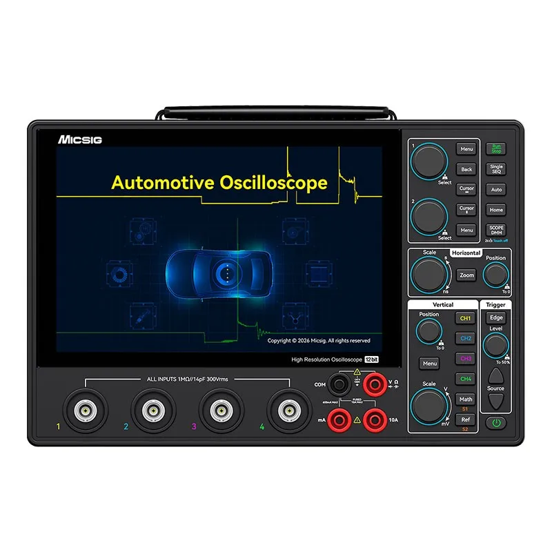 Maxgeek Micsig AHO14-200 Professional 200MHz 12-Bit High Resolution Automotive Oscilloscope for Automotive Diagnostic Test