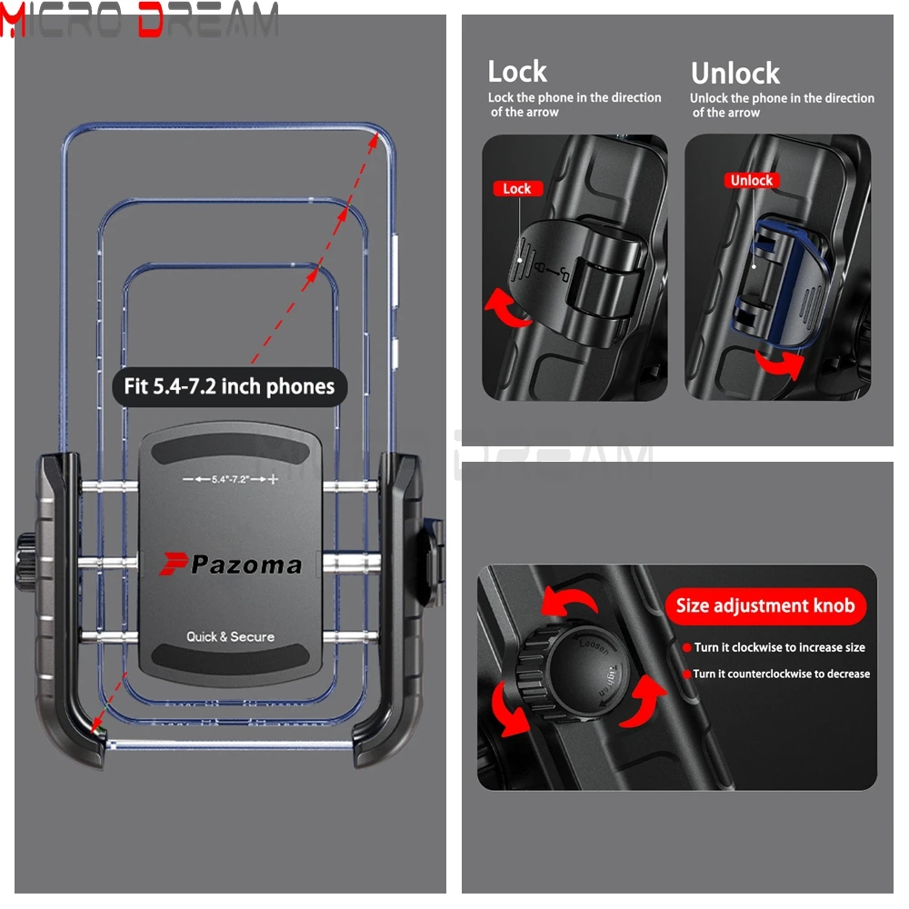 ل هارلي الطريق الإنزلاق FLTRX المحدودة FLTRK خاص FLTRXS الترا FLTRU حامل هاتف دراجة نارية قوس امتصاص الصدمات حامل هاتف #5