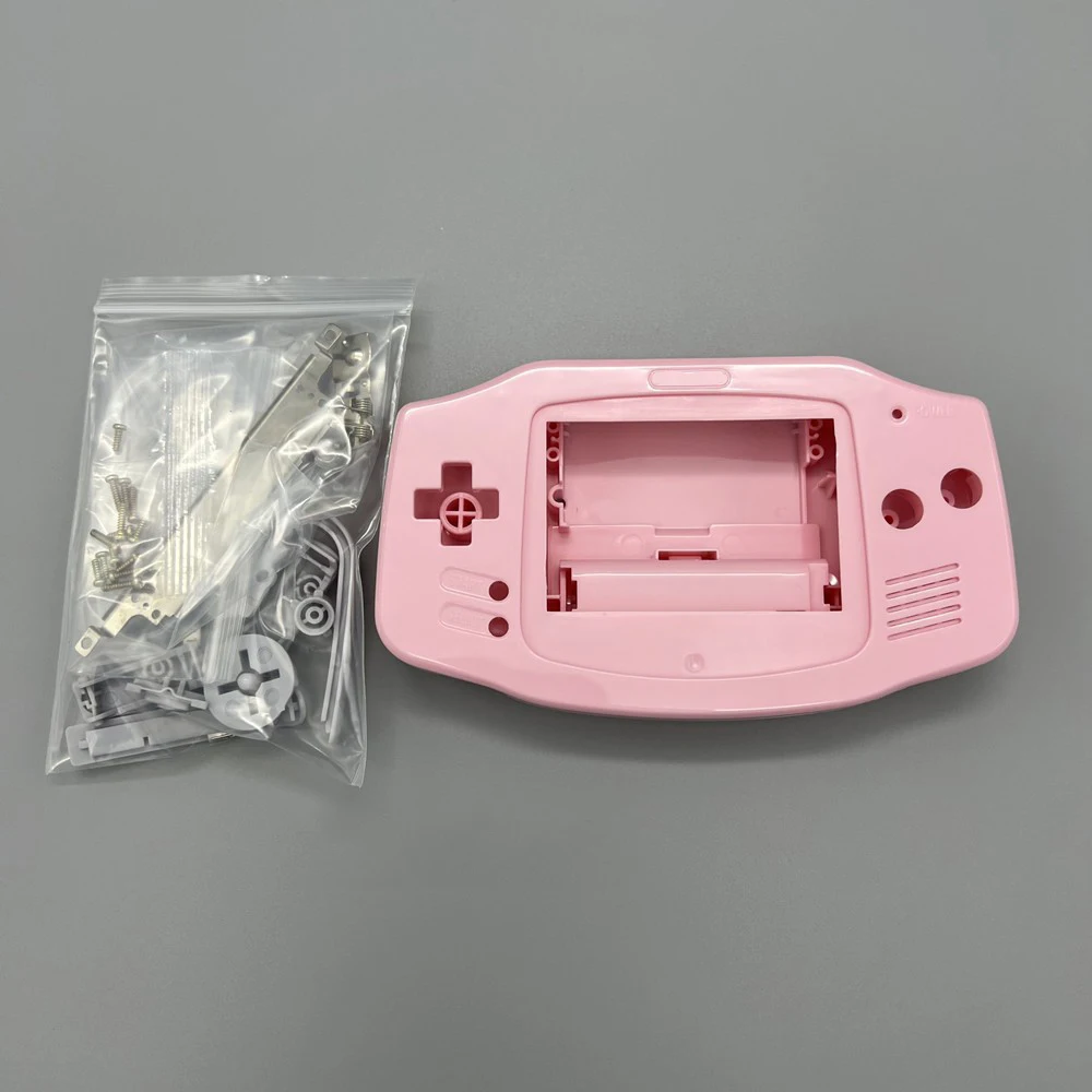 2023 High quality Game console Plastic shell  For GBA IPS screen shell   repair  replacement parts with glass lens buttons