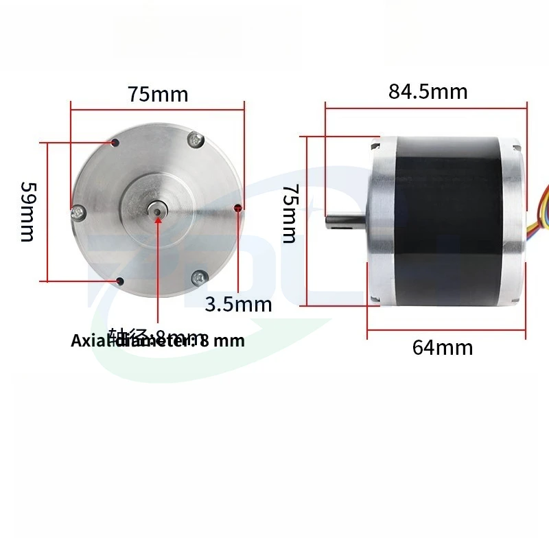 1PCS 75BF006 45BF003 90BF006 55BF004 Stepper Motor Single Double Shaft for Wire EDM Machine Parts In Stock