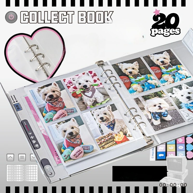 Video Series Photo Album Retro DVD Shaped Collection Books for Kpop Anime Card American Style Large Capacity Card Binder 2025