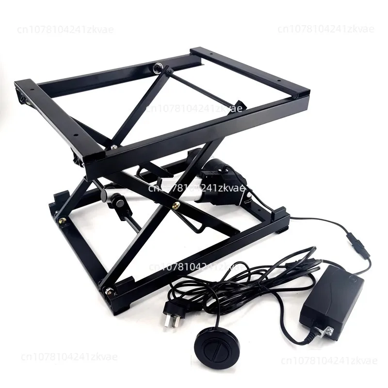 

B21 black folding screw fixing frame multi-function wired rocker control electric lifting coffee table dining table