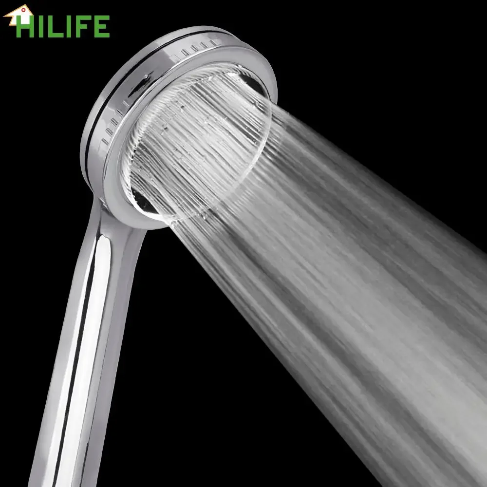 Pressurized Nozzle Shower Head 1pc High Pressure Rainfall Chrome Bath Shower Head High Quality Water Saving Spray Nozzle