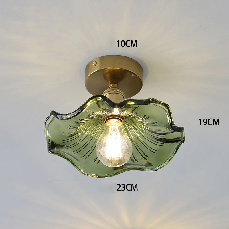 Home Eenvoudige LED Hanger Licht Armatuur Slaapkamer Woonkamer Bar Kleurrijk Glas Koperen Hangende Lamp Licht Edison Plafond Kroonluchter plafondlamp hanglamp led verlichting hanglamp woonkamer