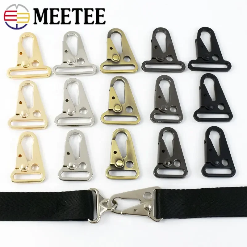 10/20Pcs 20/25/32/38mm Metal Hook Buckle Dog Collar Snap Trigger Claps for Bags Strap Buckles keychain Sewing Hardware Accessory