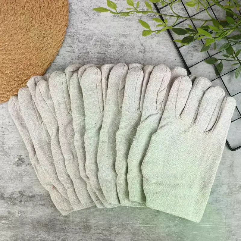 

5 пар сварочных парусиновых перчаток, износостойкие и утолщенные сварочные перчатки, защитные перчатки для охраны труда